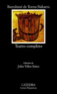 teatro completo-bartolome de torres naharro-9788437631776 teatro completo-bartolome de torres naharro-9788437631776
