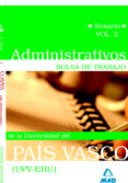 administrativos de la universidad del pais vasco (upv/ehu). bolsa de trabajo. temario vol.ii-9788467633276 administrativos de la universidad del pais vasco (upv/ehu). bolsa de trabajo. temario vol.ii-9788467633276