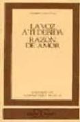 la voz a ti debida ; razon de amor (6ª ed.)-pedro salinas-9788470390876 la voz a ti debida ; razon de amor (6ª ed.)-pedro salinas-9788470390876