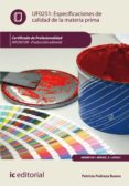 especificaciones de calidad de la materia prima. argm0109 (ebook)-9788416271986 especificaciones de calidad de la materia prima. argm0109 (ebook)-9788416271986