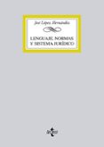 lenguaje, normas y sistema juridico-jose lopez hernandez-9788430955886 lenguaje, normas y sistema juridico-jose lopez hernandez-9788430955886