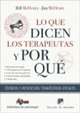 Descarga de libros electrónicos en línea gratis LO QUE DICEN LOS TERAPEUTAS Y POR QUÉ. TÉCNICAS Y RESPUESTAS TERAPÉUTICAS EFICACES  de BILL MACHENRY, JIM MACHENRY 9788433039286 (Spanish Edition)