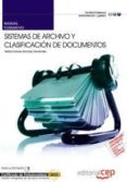 sistemas de archivos y clasificacion de documentos. certificados de profesionalidad-9788468122786 sistemas de archivos y clasificacion de documentos. certificados de profesionalidad-9788468122786