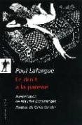 droit a la paresse-paul lafargue-9782707159496 droit a la paresse-paul lafargue-9782707159496