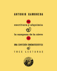 escritura y alquimia & la campana de la nieve: una confesion cine matografica y tres lecturas-antonio gamoneda-9788487619496 escritura y alquimia & la campana de la nieve: una confesion cine matografica y tres lecturas-antonio gamoneda-9788487619496