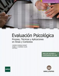 Portada de EVALUACION PSICOLOGICA: PROCESO, TECNICAS Y APLICACIONES EN AREAS Y CONTEXTOS
