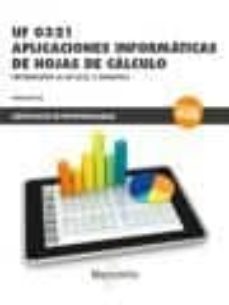Portada de UF 0321 APLICACIONES INFORMATICAS DE HOJAS DE CALCULO