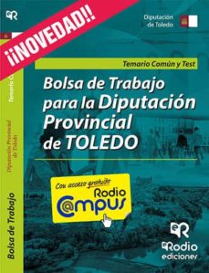 BOLSA DE TRABAJO DE LA DIPUTACION DE TEMARIO. TEST con ISBN 9788416506606 | Casa del Libro