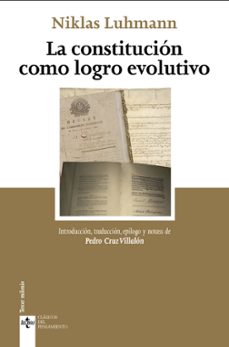 Libros descargables gratis para iPod LA CONSTITUCIÓN COMO LOGRO EVOLUTIVO de NIKLAS LUHMANN, PEDRO CRUZ VILLALON (Literatura española) 9788430989706
