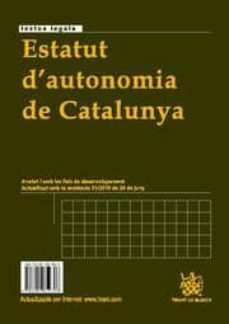 Descargar ESTATUT D AUTONOMIA DE CATALUNYA / ESTATUTO AUTONOMIA DE CATALUÑA gratis pdf - leer online