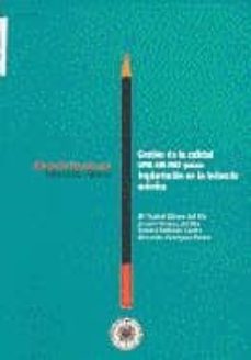 Portada de GESTION DE LA CALIDAD UNE-EN-ISO 9000: IMPLANTACION EN LA INDUSTRIA QUIMICA