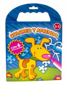 Portada de COLOREO Y APRENDO: AZUL OSCURO (CON 6 ROTULADORES)