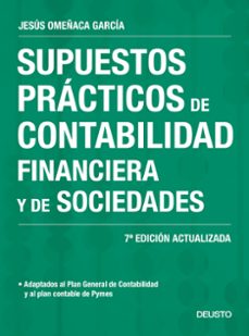 Portada de SUPUESTOS PRACTICOS DE CONTABILIDAD FINANCIERA Y DE SOCIEDADES (NUEVA ED. 2017)