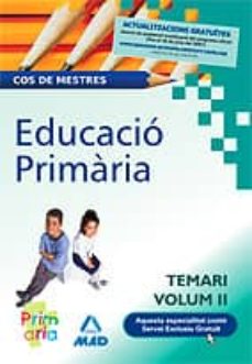 Portada de COS DE MESTRES EDUCACIO PRIMARIA: TEMARI VOL. II
