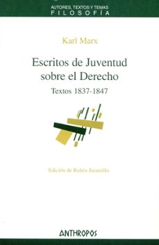 Portada de ESCRITOS DE JUVENTUD SOBRE EL DERECHO