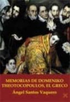 Portada de MEMORIAS DE DOMENICO THETOCOPOULOS, EL GRECO
