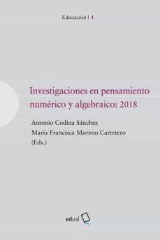 Portada de INVESTIGACIONES EN PENSAMIENTO NUMERICO Y ALGEBRAICO: 2018