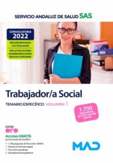 Portada de TRABAJADOR/A SOCIAL DEL SERVICIO ANDALUZ DE SALUD. TEMARIO ESPECIFICO VOLUMEN 1