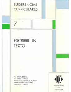 Portada de SUGERENCIAS CURRICULARES 7 ESCRIBIR UN TEXTO