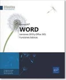 Libros de ingles para descargar WORD (VERSIONES 2019 Y OFFICE 365): FUNCIONES BASICAS de 