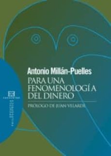 Portada de PARA UNA FENOMENOLOGIA DEL DINERO