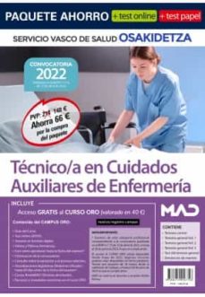 Descargas gratuitas de libros electrónicos de adobe PAQUETE AHORRO + TEST PAPEL TÉCNICO/A CUIDADOS AUXILIARES DE ENFERMERÍA. SERVICIO VASCO DE SALUD. OSAKIDETZA ePub 9788414256756 de 