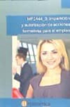 Portada de MF1444_3 IMPARTICION Y AUTORIZACION DE ACCIONES FORMATIVAS PARA EL EMPLEO