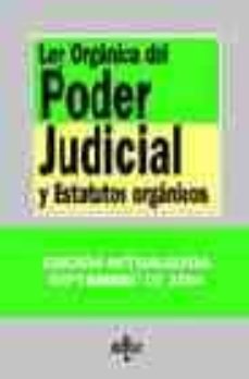 Portada de LEY ORGANICA DEL PODER JUDICIAL Y ESTATUTOS ORGANICOS (18ª ED.)