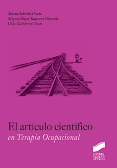 Libro gratis descargable EL ARTICULO CIENTIFICO EN TERAPIA OCUPACIONAL