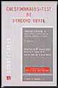 Portada de CUESTIONARIOS-TEST DE DERECHO CIVIL