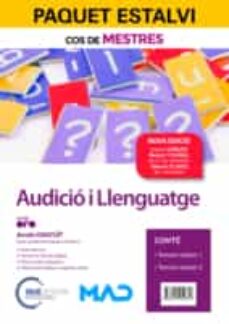 Portada de PAQUET ESTALVI COS DE MESTRES AUDICIO I LLENGUATGE GENERALITAT DE CATALUÑA. (INCLOU TEMARI VOLUM 1 I 2, I ACCES GRATUIT AL CURS OR)