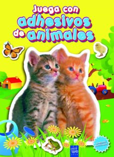 Portada de JUEGA CON ADHESIVOS DE ANIMALES. AMARILLO