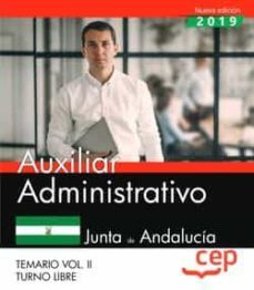 Descargar ebook desde google books 2011 AUXILIAR ADMINISTRATIVO (TURNO LIBRE). JUNTA DE ANDALUCÍA. TEMARIO (VOL. II) PDF MOBI PDB (Spanish Edition)