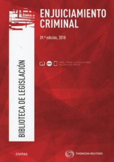 Portada de CIVITAS: ENJUICIAMIENTO CRIMINAL (39ª ED.)