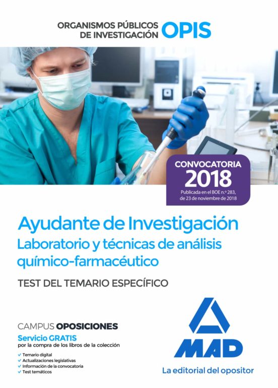 AYUDANTE DE INVESTIGACIÓN DE LOS ORGANISMOS PÚBLICOS DE INVESTIGACIÓN